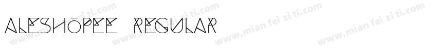 Aleshopee Regular字体转换